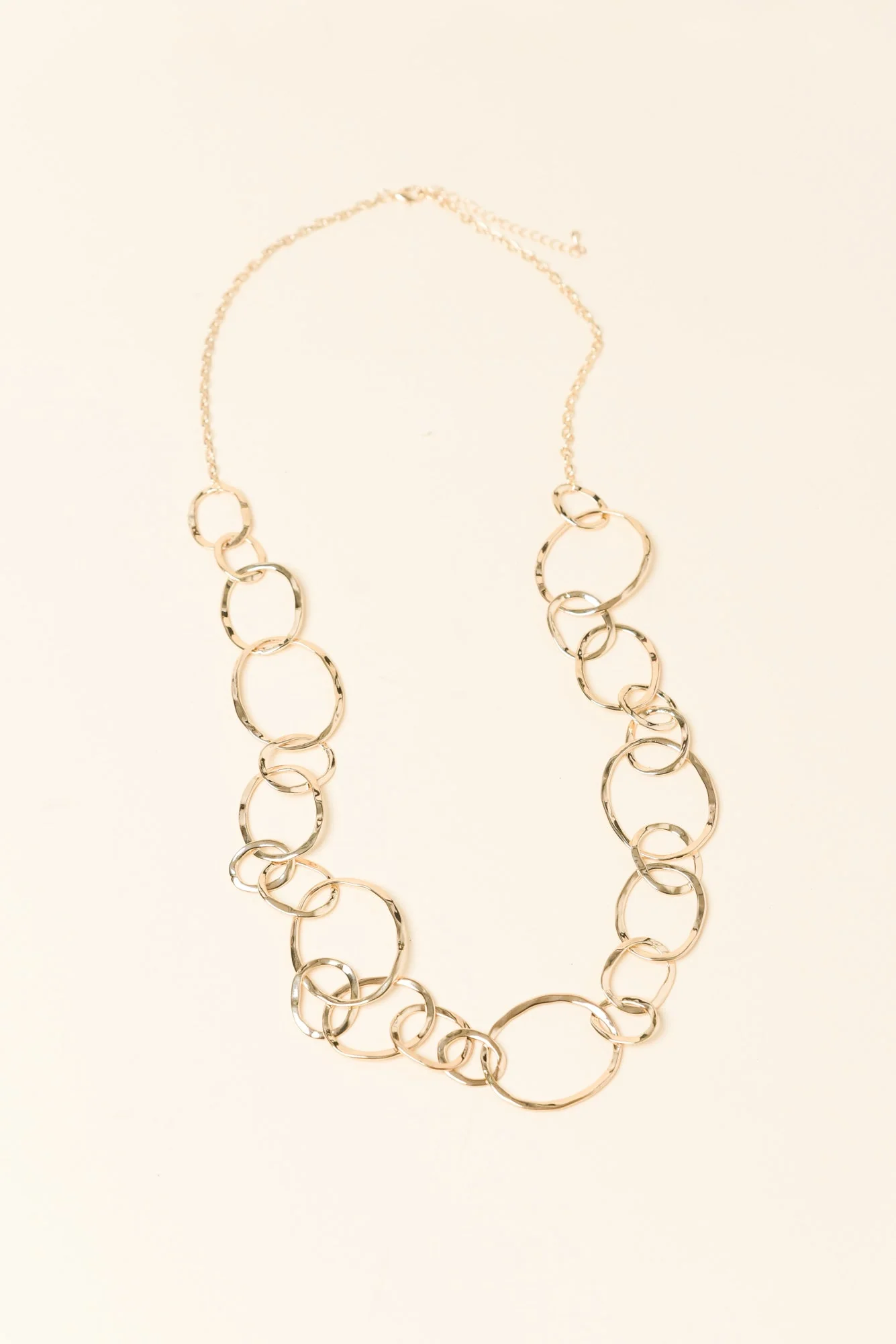 Aberdeen Gold Ring Link Necklace