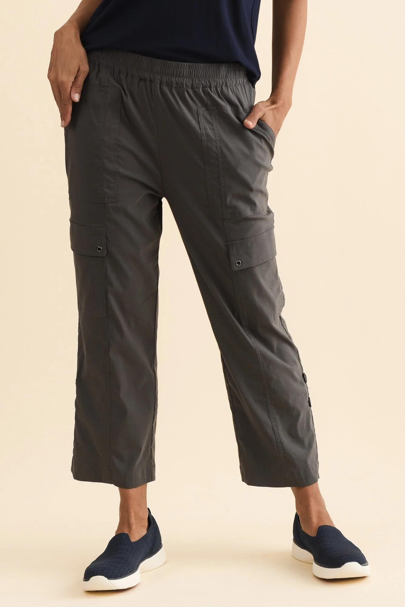 Air-Lite Charcoal Stretch Cargo Pants - Image 2