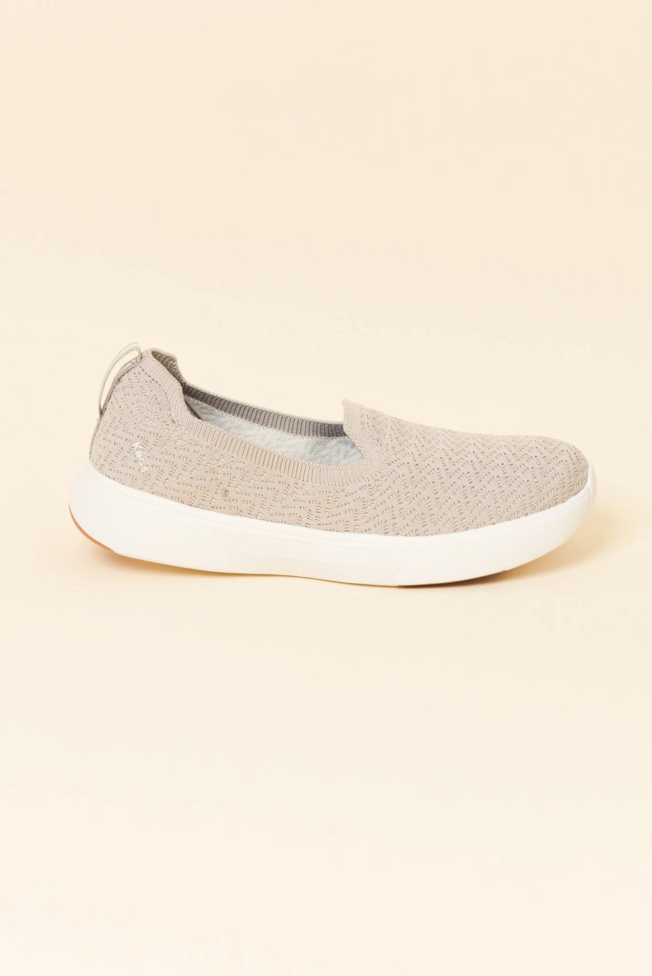 Bliss Walk Taupe Knit Loafer