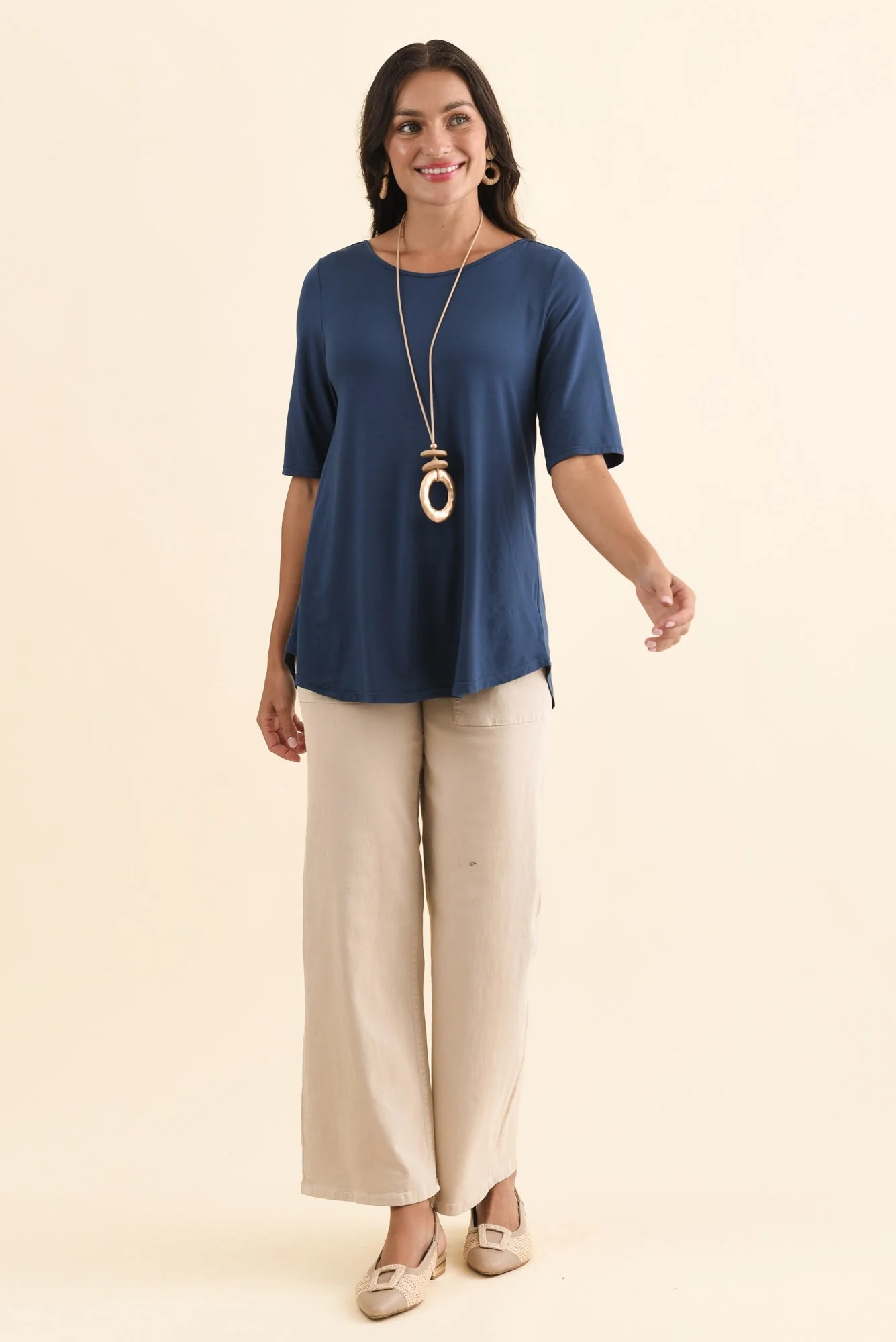Buttery Blue Half Sleeve Top - Image 6