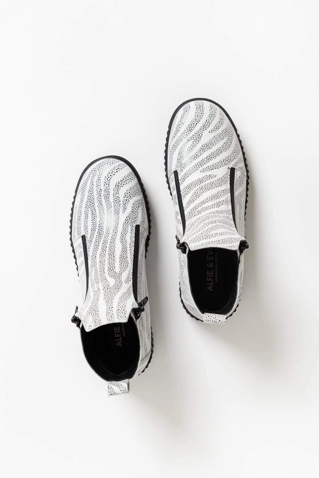 Davith White Zebra Ankle Boot - Image 4