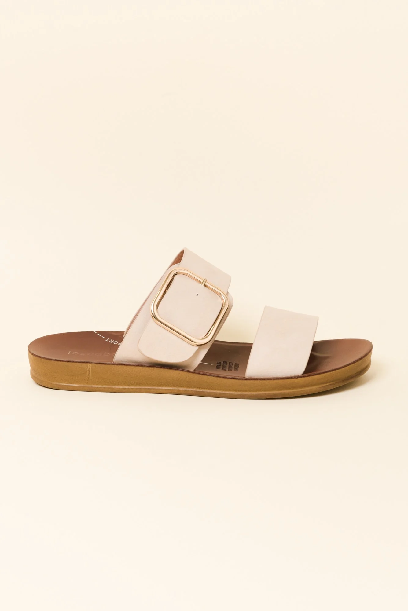 Doti Cream Buckle Slide