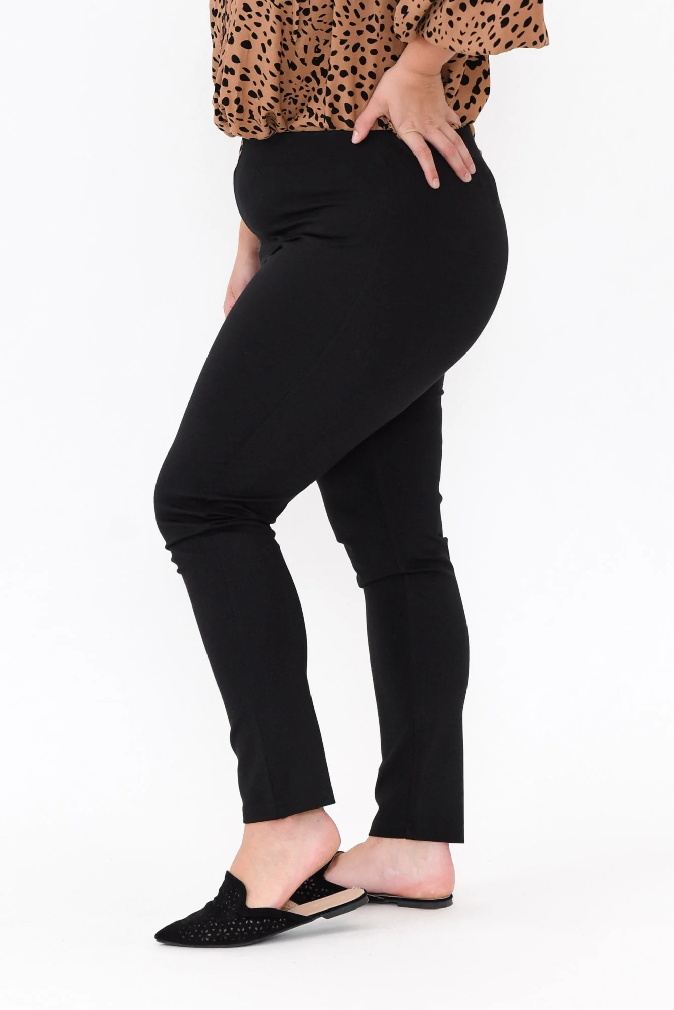 Elsa Black Winter Ponte Pants - Image 8