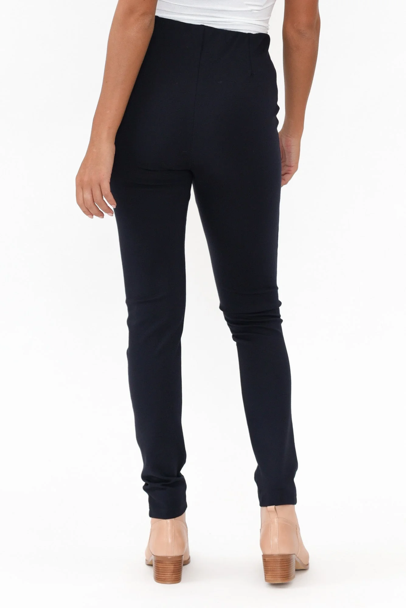 Elsa French Navy Winter Ponte Pants - Image 5
