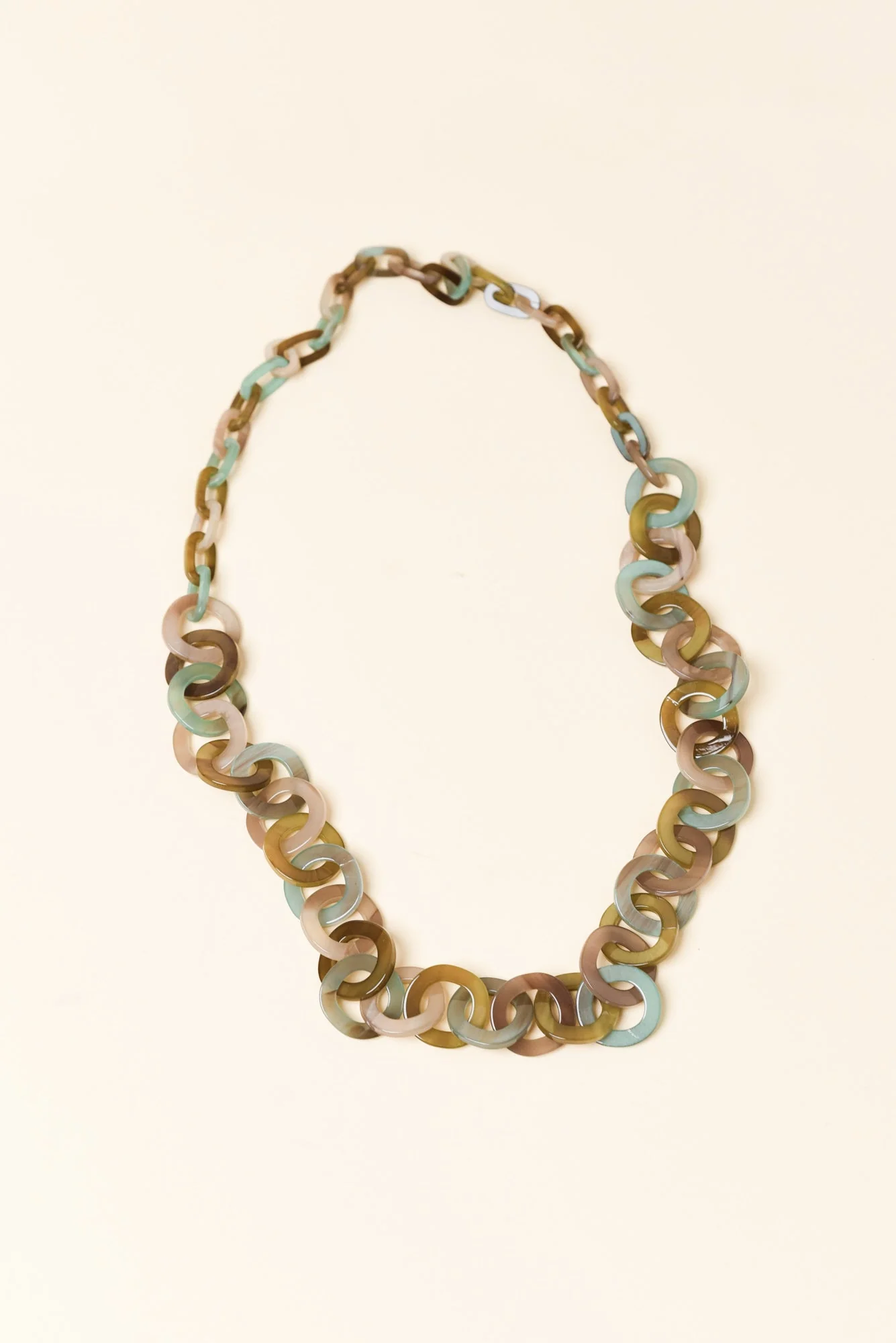 Fisher Green Resin Link Necklace