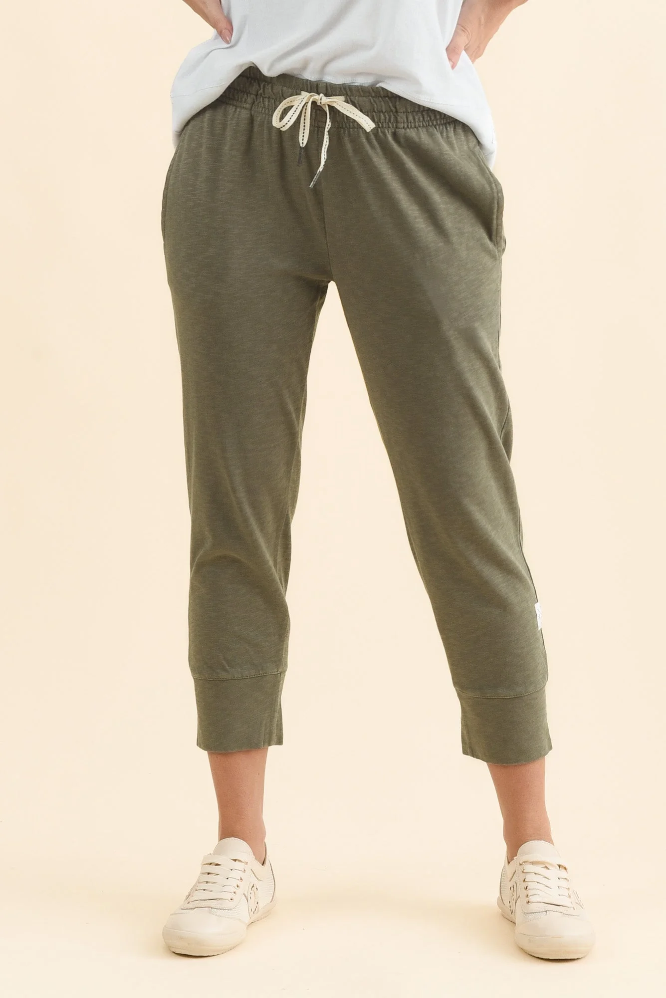 Fundamental Brunch Khaki Cotton Sweatpants