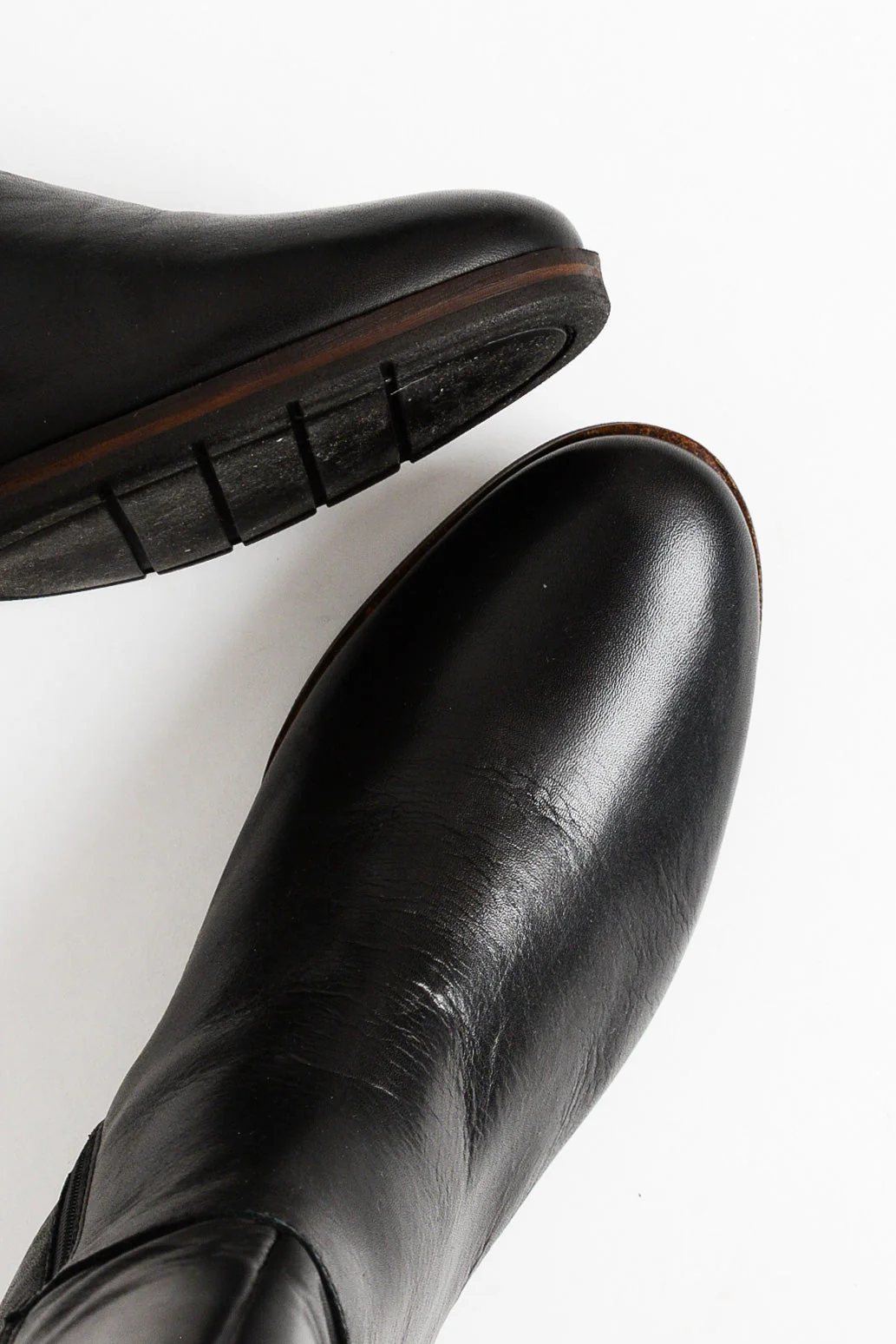 Gaetan Black Leather Long Boot - Image 4
