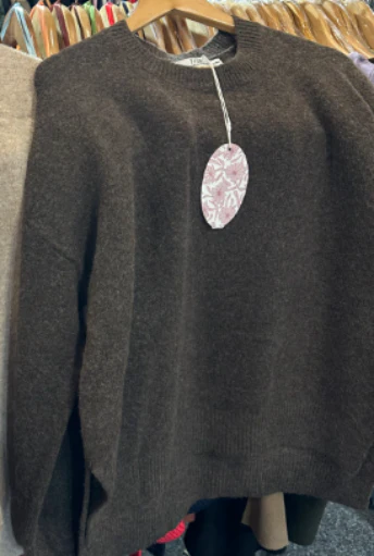 Grady Chocolate Knit Sweater