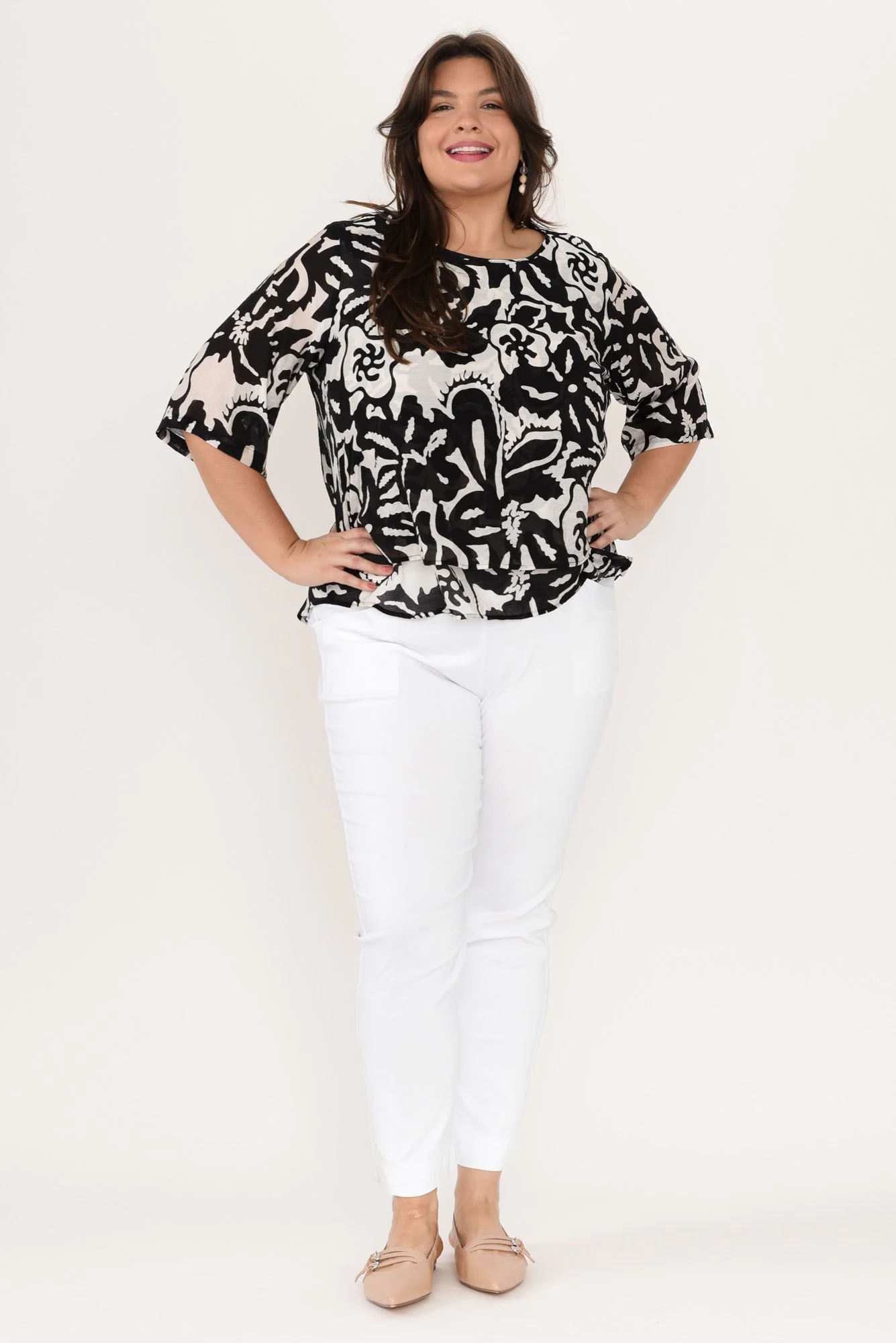 Harbour White Stretch Pants - Image 7