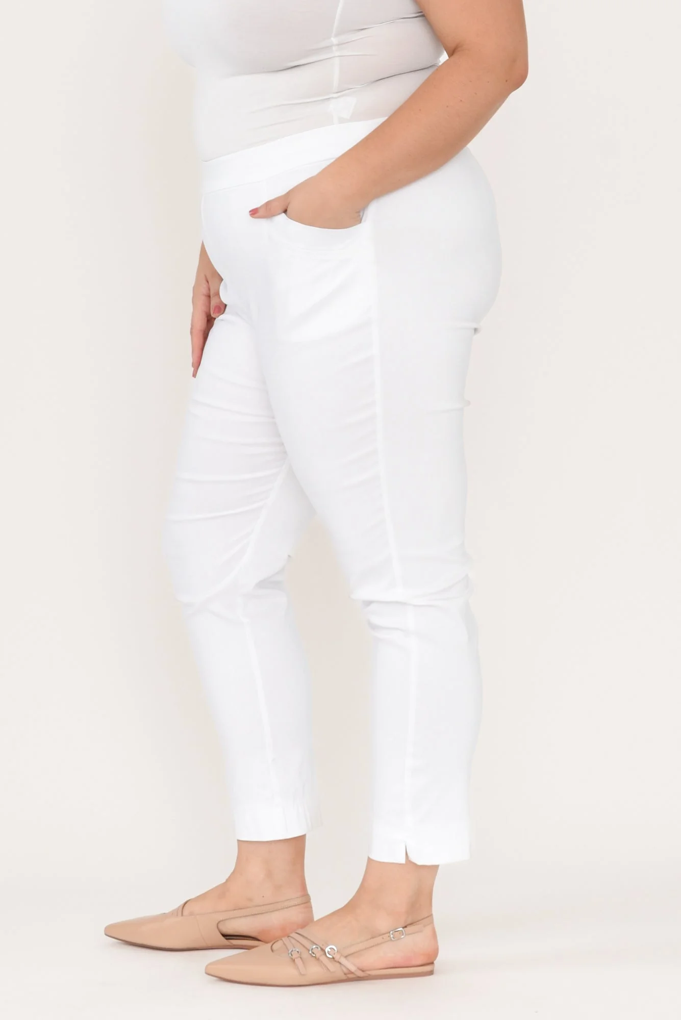 Harbour White Stretch Pants - Image 8