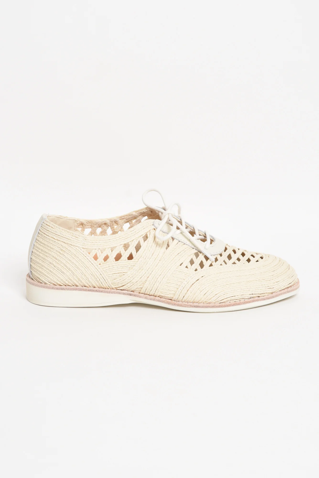 Kaye Cream Lace Up Shoe - Image 4