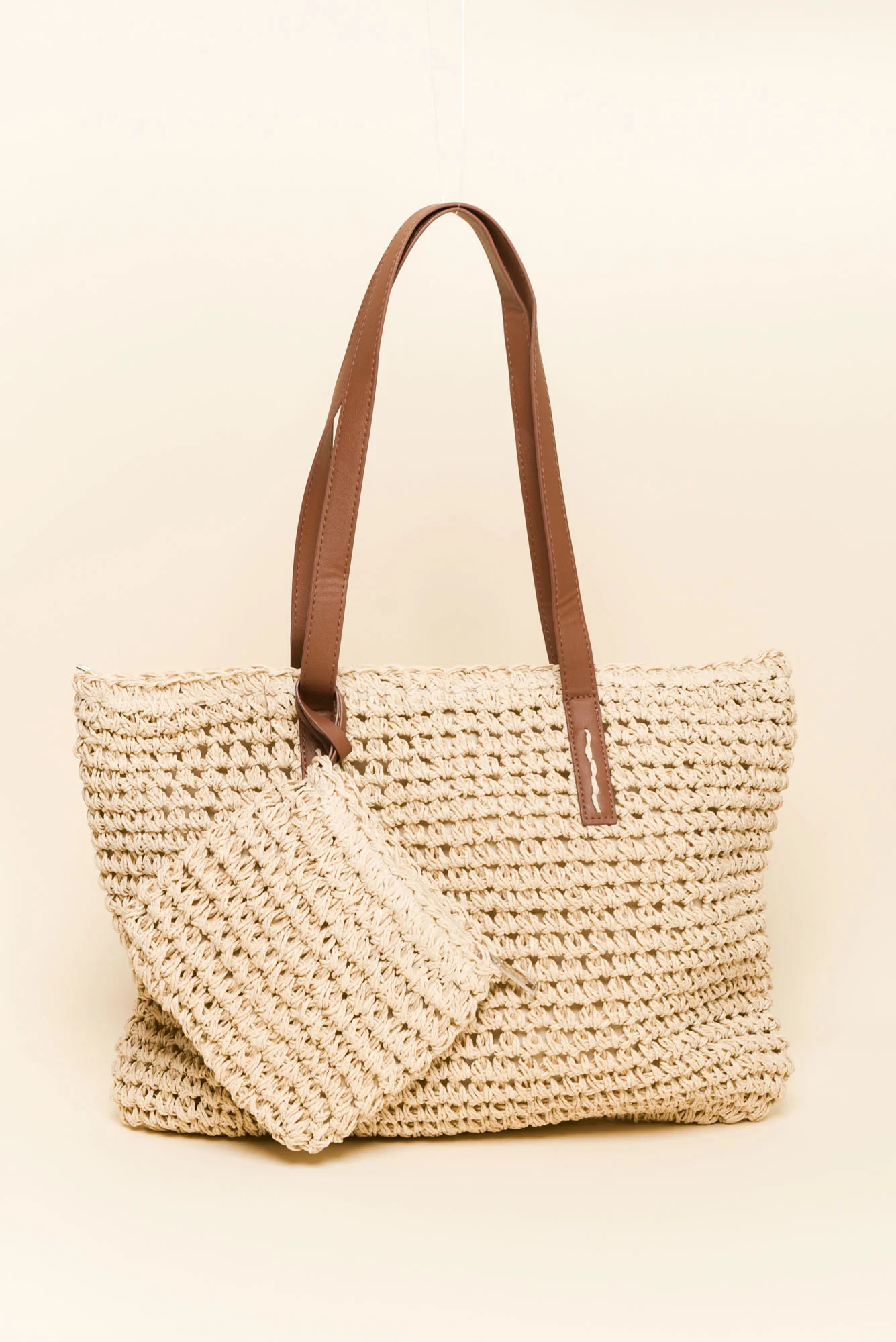 Kirby Natural Straw Tote Bag