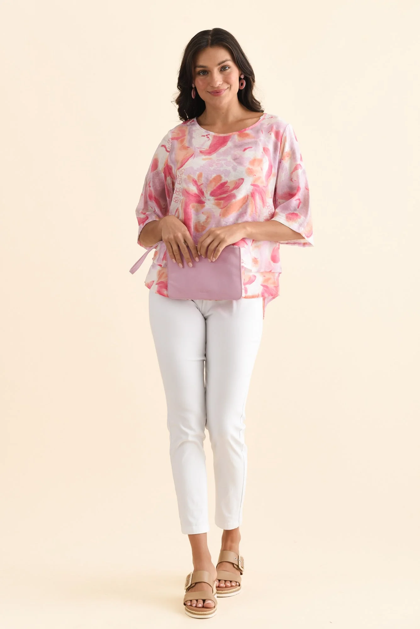 Liora Purple Abstract Layered Top - Image 6