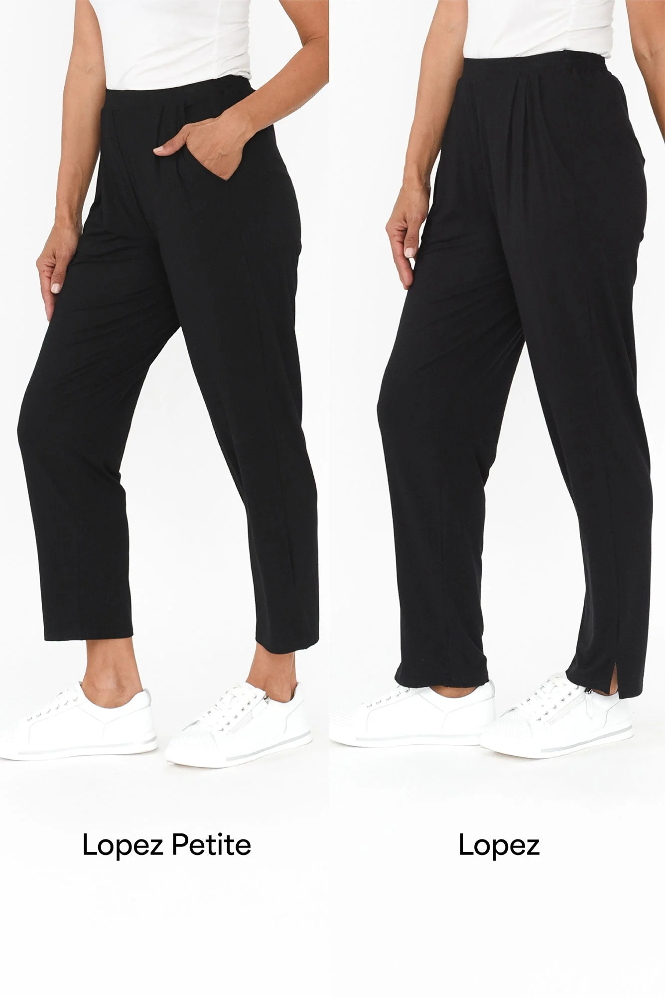 Lopez Black Pocket Pants - Petite - Image 7