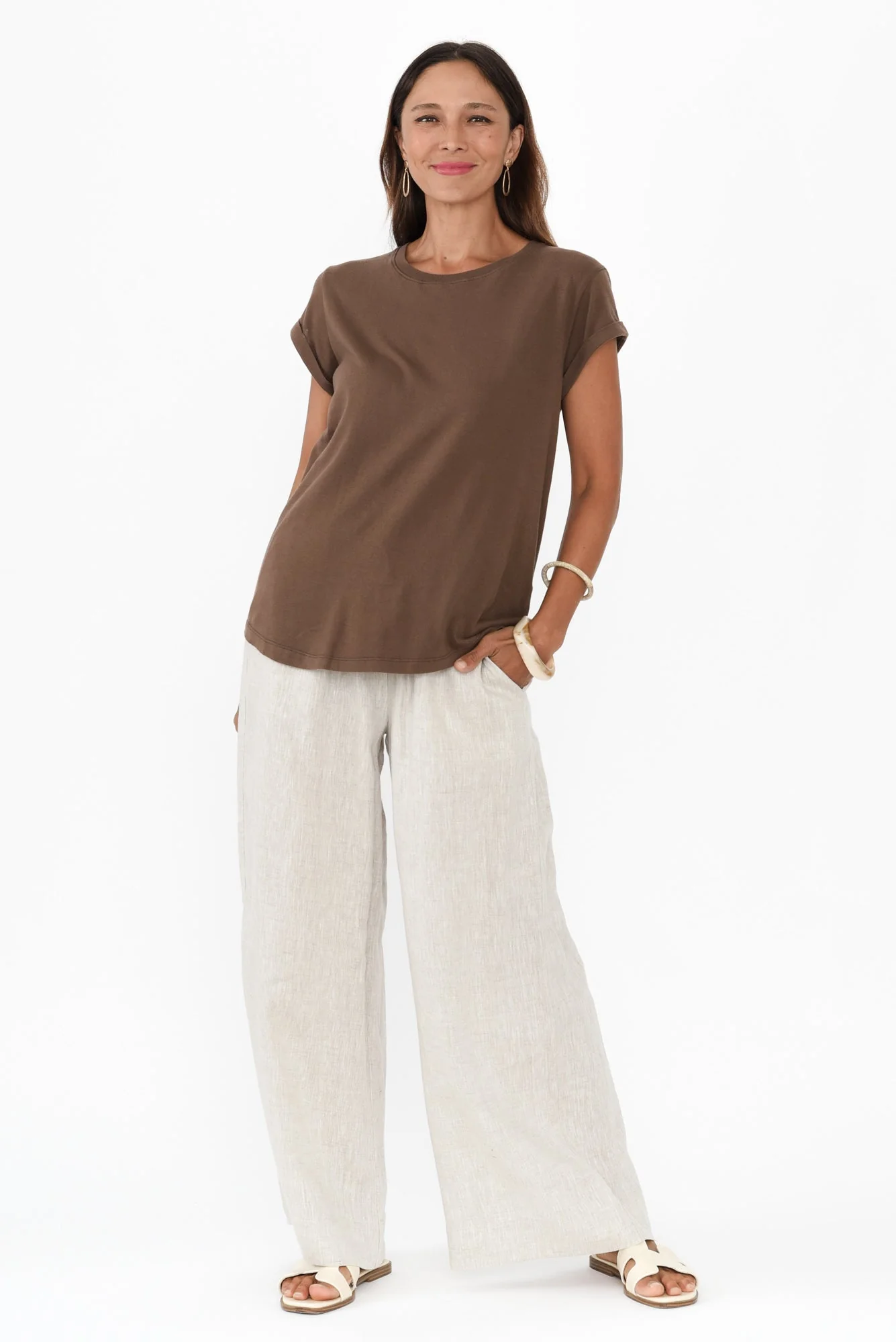 Manly Chocolate Cotton Tee - Image 2