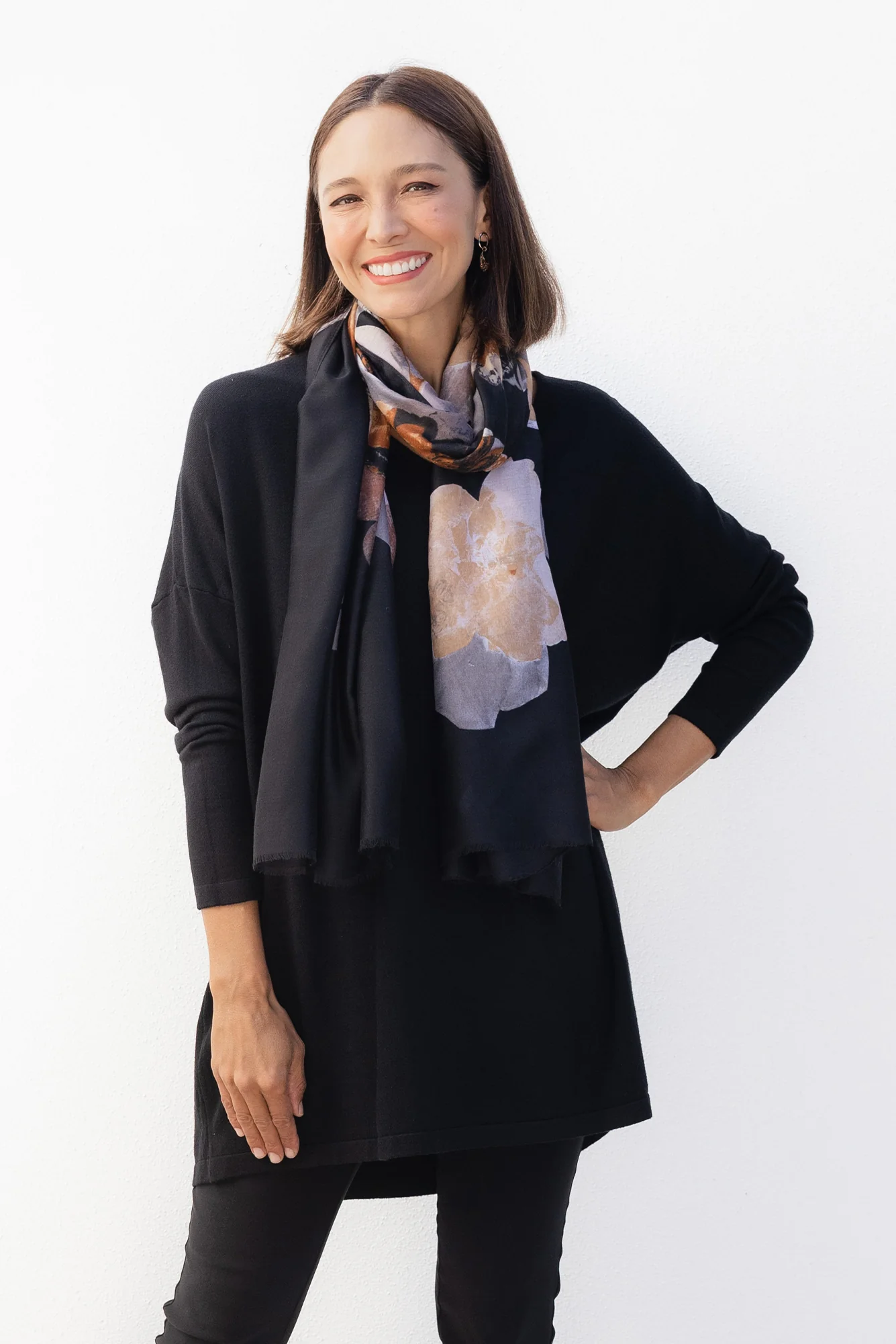 Piper Black V Neck Knit Sweater