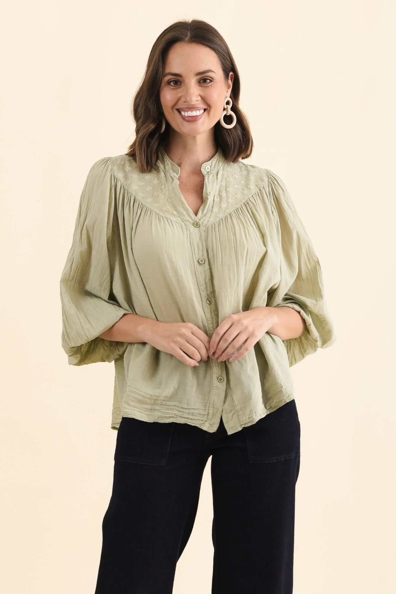 Randy Sage Cotton Blouse