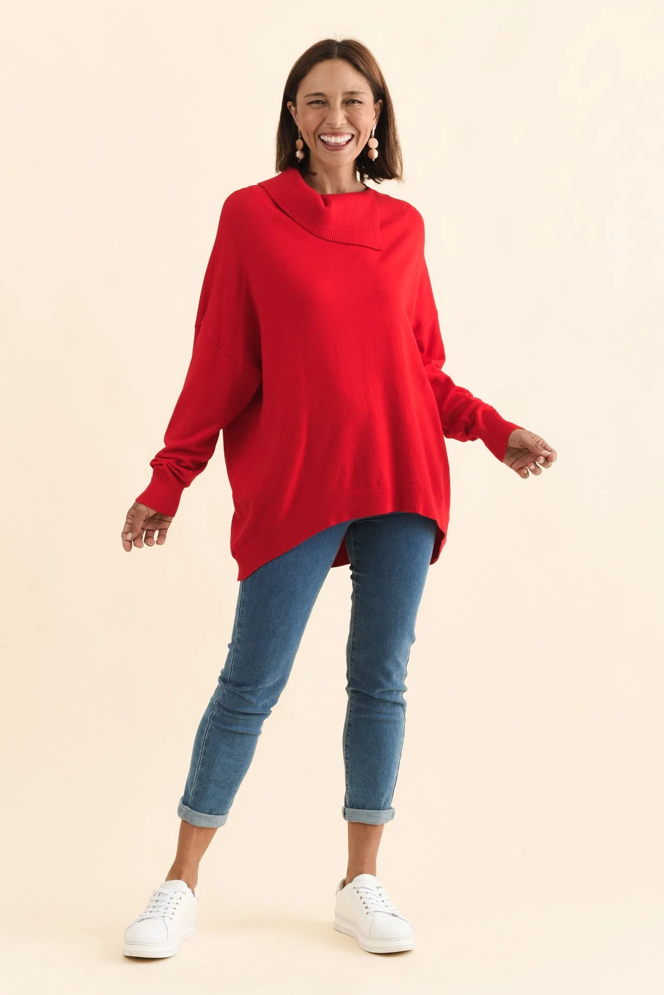 Renfrey Red Knit Sweater - Image 6