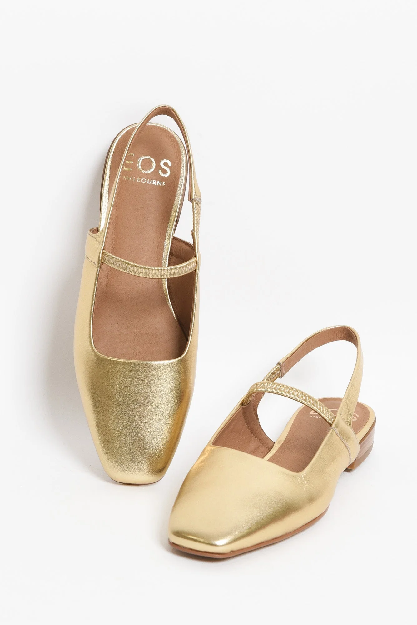 Sonu Gold Leather Slingback Mule - Image 2