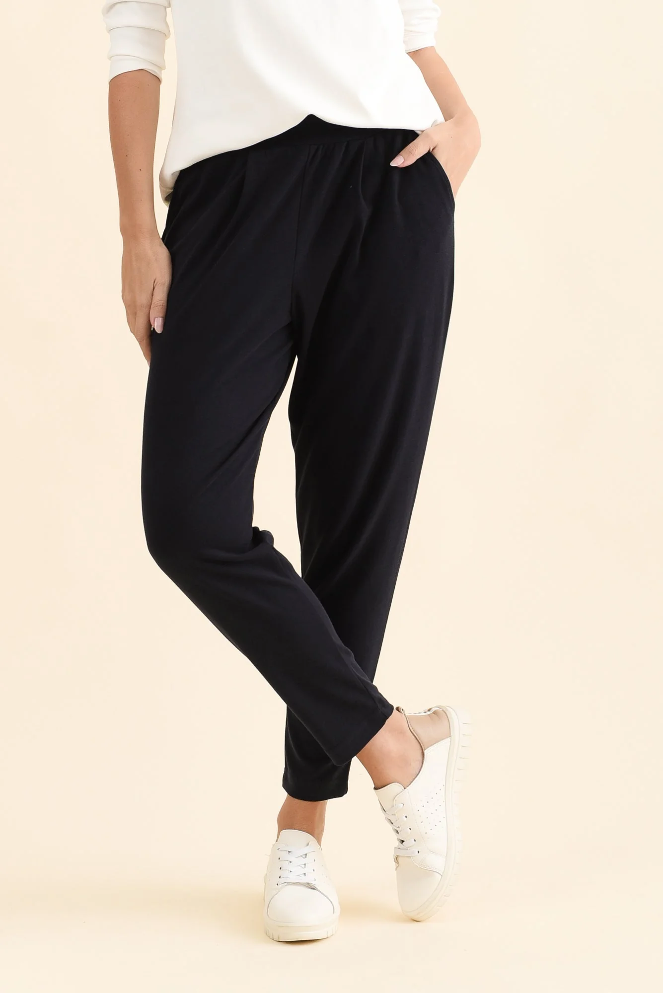 SuedeLuxe Navy Pocket Pants