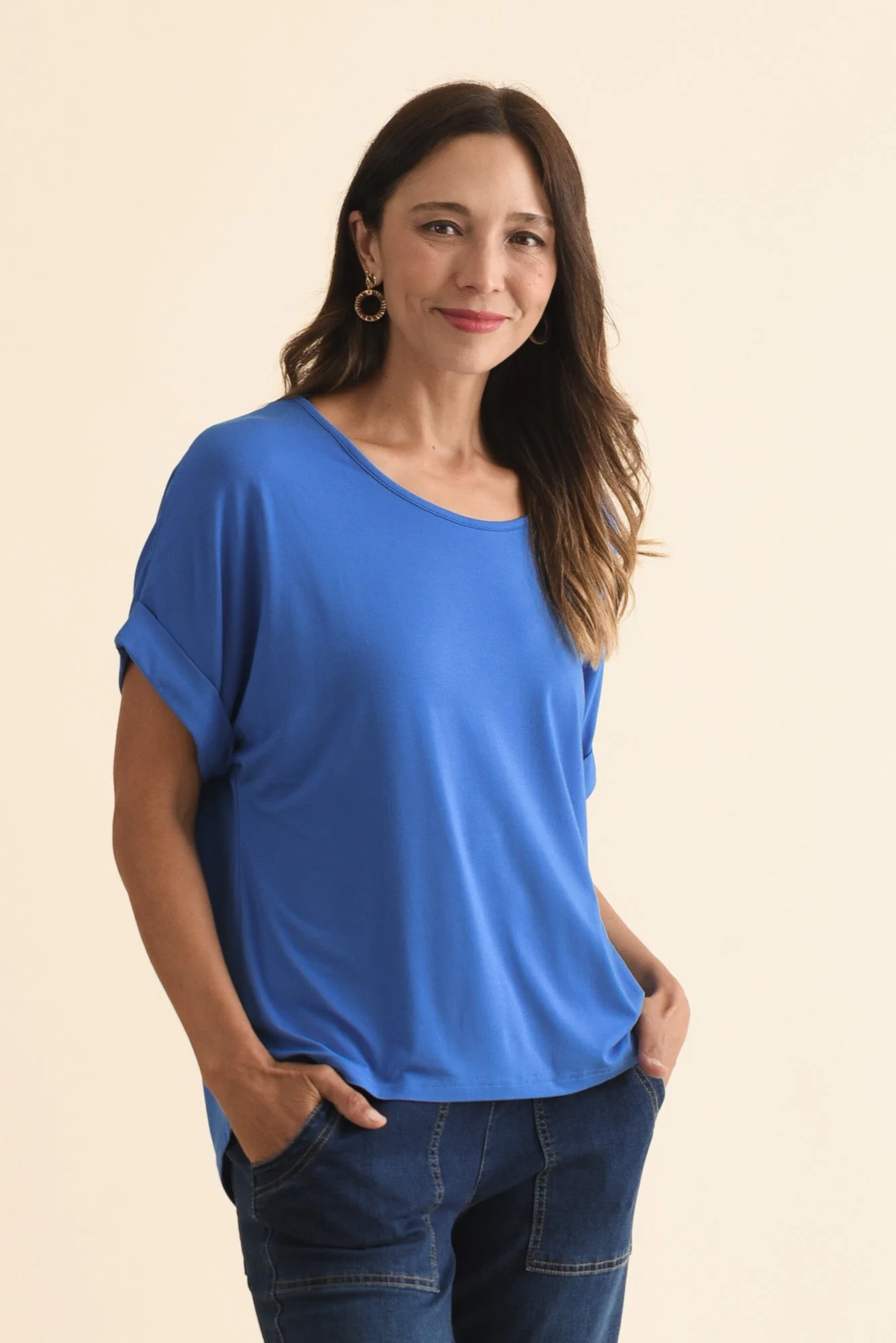 Talullah Blue Bamboo Top