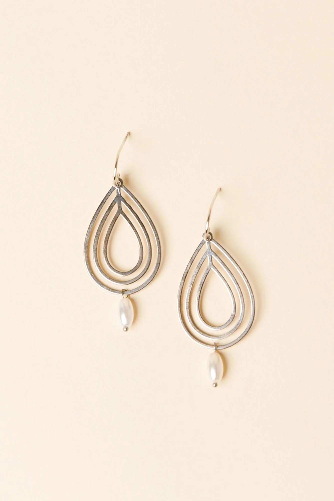 Verona Silver Teardrop Earrings